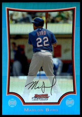 2009 Bowman Chrome #84 Marlon Byrd Blue Refractors #/150