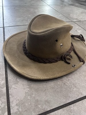 The Mad Hatters Factory Cowboy Hat Genuine Cowhide Leather Made In Australia