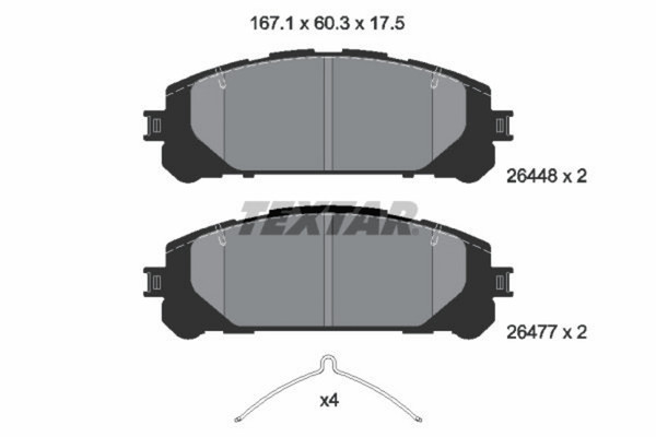 Bremsbelagsatz Scheibenbremse Vorderachse FüR Suzuki Toyota Lexus Across-image