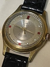 Vintage Wittnauer Ruby AXA 17 Jewels Gold Tone Men's Swiss Mechanical Watch