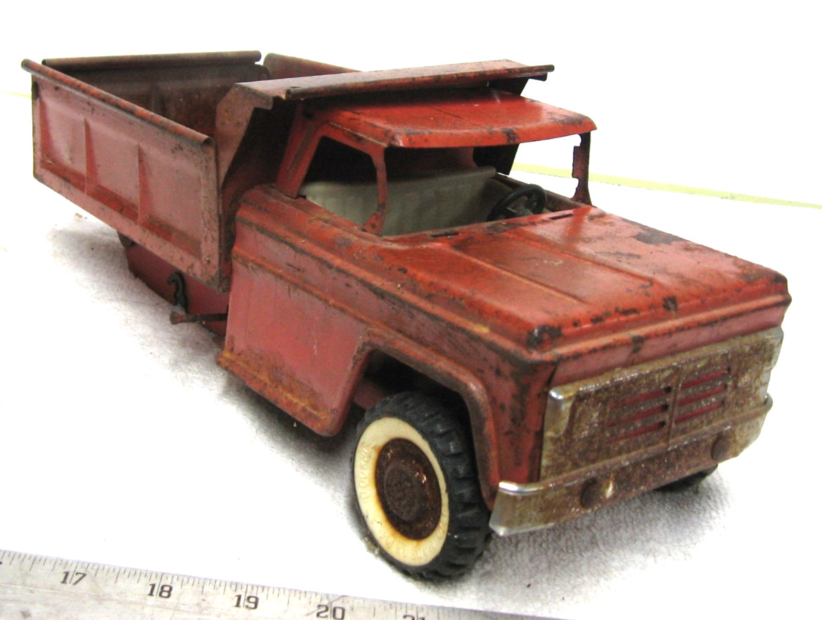 Vintage Structo Dump Truck Trailer Pressed Steel Parts Or Restore Builder