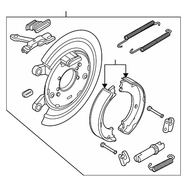 For Dodge Ram 1500 2006-2009 Dodge 52113468AF Rear Parking Brake Assembly Foto 3 de 4