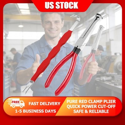 Red Straight-Head Disconnect Pliers & Connector Kit Automotive Electrical Tool