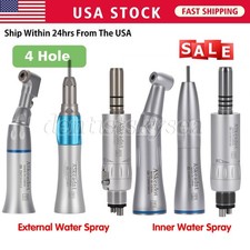Dental Inner Water Low Speed Handpiece Kit Straight Contra Angle Air Motor 2H/4H
