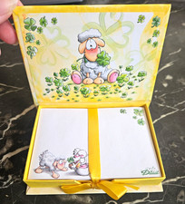 Diddl Zettelbox mit Schaf/ Kleeblatt