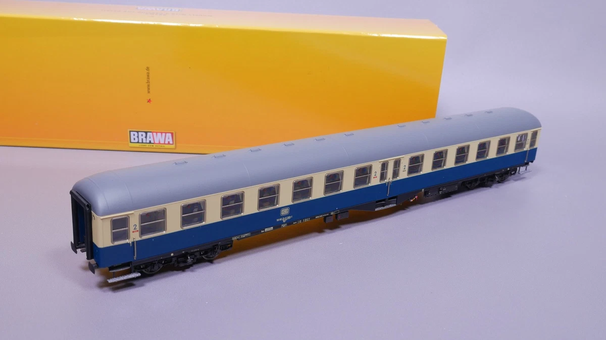 H0 DC Brawa 58022 Schnellzugwagen 2. Kl. Byl421 DB LED OVP #ST_474