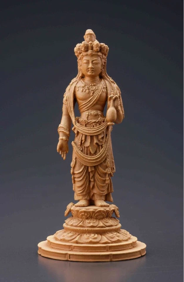 Juego de figuras Kaiyodo Japón's Treasure Buddha II talla en madera ABS PVC usado Foto 4 de 4