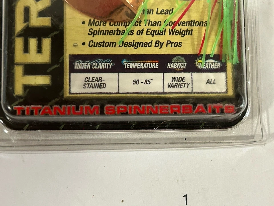 МОДЕЛЬ JIMMY HOUSTON СНЯТА С ПРОИЗВОДСТВА 7/16 УНЦИЙ. ТЕРМИНАТОР ПОЛЬЗОВАТЕЛЬСКИЙ ВОЛЬФРАМ СПИННЕРБЕЙТ - Изображение 3 из 4