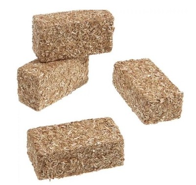 Miniature Dollhouse Fairy Garden Set of 4 - 2.5''x 1.25'' Hay Bales - Buy 3 Save $