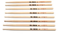 Vic Firth American Classic 4 for 3 Drumstick Value Pack - 5A - Wood Tip