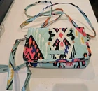 Vera Bradley All in One Wristlet Clutch Wallet RFID Protected,Pueblos Pattern