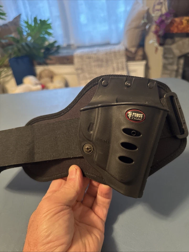 Fobus Holster E2 Ankle Holster RU-101 Ruger LCR Thick Pad Soft Leather - Image 2 of 4