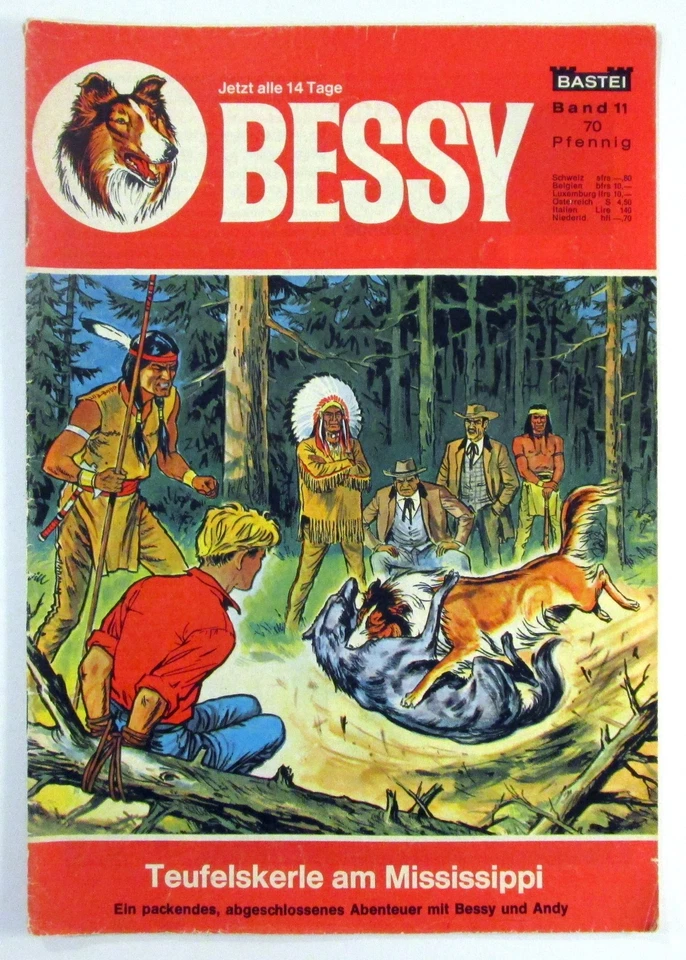 Bessy Comic Heft Nr.11 Teufelskerle am Mississ... Original Bastei Verlag 1965-85 - Bild 1 von 3