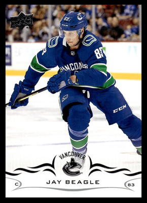 2018-19 Upper Deck Jay Beagle #427 Vancouver Canucks NHL Hockey