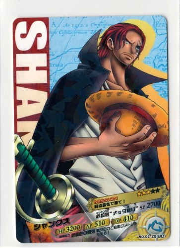 Shanks [No. 02-20 UC] - One Piece AR Card Dass 2 - trading card BANDAI