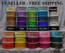 SHEER ORGANZA RIBBON  25 YARDS ROLL 1/4" 3/8" 5/8" 7/8" 1.5" WIDE 100% ORGANZA