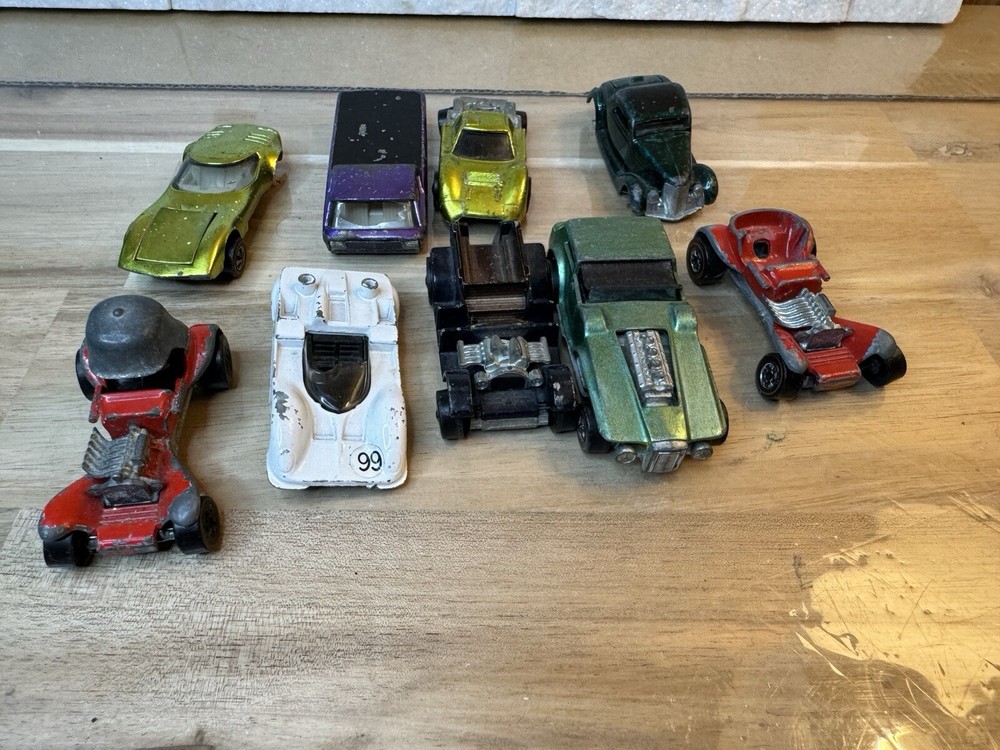 Vintage Mattel Hot Wheels Redlines Lot Of 9