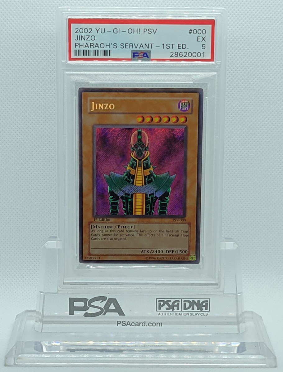 YUGIOH 1ST ED PSV-000 JINZO SECRET RARE PHARAOH'S SERVANT YUGIOH 1ST ED PSV-000 JINZO SECRET RARE PHARAOH'S SERVANT