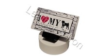 New I Love My Pug Dog Design Vinyl Checkbook Cover Dogs
