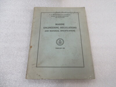 PM163 U.S. Marine Engineering Regulations & Material Specifications 1942