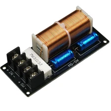 1pc 350W Subwoofer Crossover Passive Bass HIFI Speaker Frequency Divider