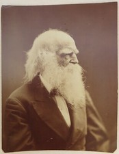 William Cullen Bryant - Large 1870 Album Print - Poet Journalist Publisher