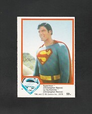 1978 OPC SUPERMAN  ~ Christopher Reeve #59 ~ Scarce O-Pee-Chee ~~ Sharp!  