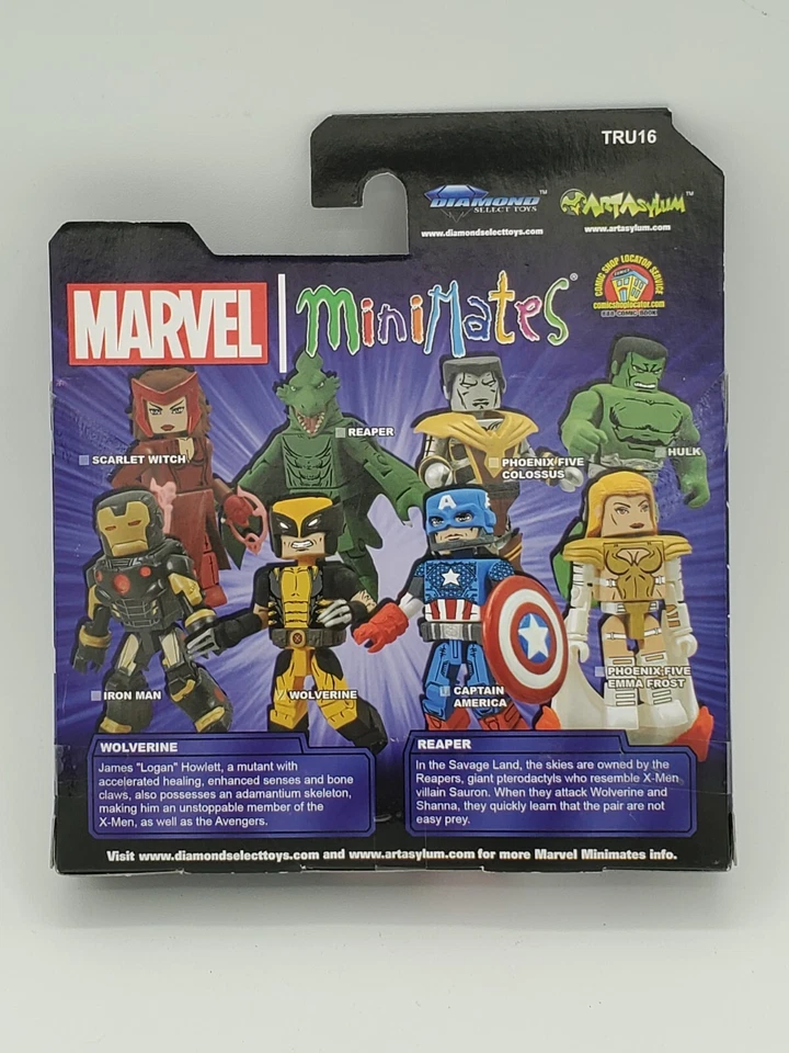 Marvel Comics Wolverine Reaper MiniMates 2013 Serie 16 Exclusivo Paquete de 2 Foto 2 de 2