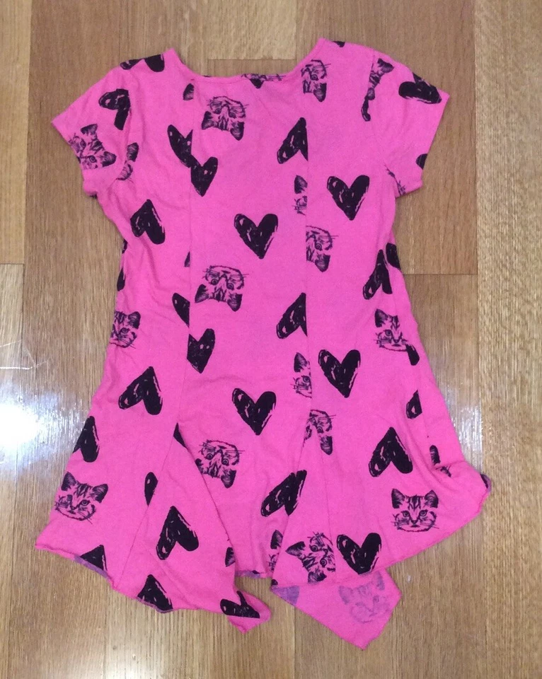 Total Girl - Pink Short Sleeved Dress P/T-Shirt - Size L - Image 2 of 2