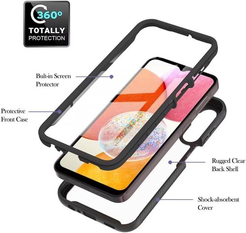 Case For Samsung Galaxy A55 5G Clear Front Back Full Body Shockproof Phone Cover - Picture 7 of 12