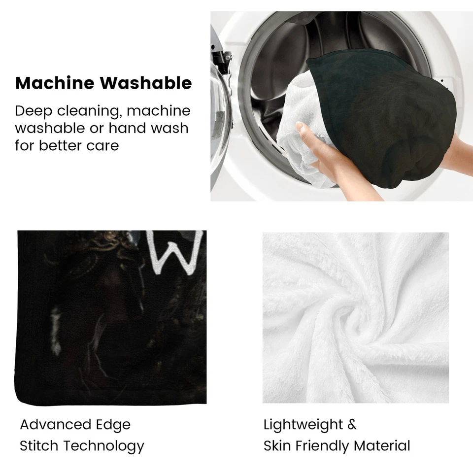 Black Myth WuKong Blanket Soft Bed Sofa Couch Throw Birthday Gift for Kids - Image 4 of 4