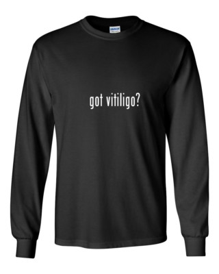 Got Vitiligo ? Funny Hybrid Car White Black Long Sleeve Cotton T-Shirt S-5XL