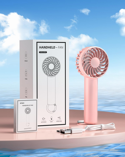 Mini Handheld Fan, Small Portable Fan Battery Operated, Personal Fan with 3 Spee - Picture 7 of 12