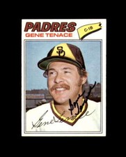 Gene Tenace Signed Authentic 1977 Topps San Diego Padres Autograph