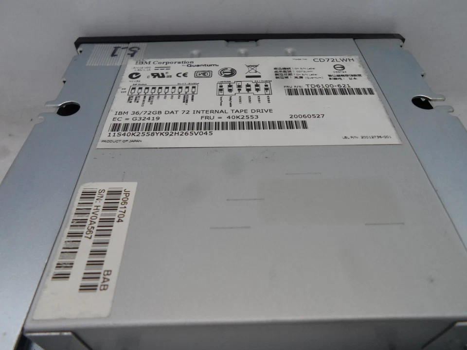 IBM DAT72 DDS5 internal tape drive 40k2553 40K2558 CD72LWH TD6100-621 Quantum - Image 3 of 3