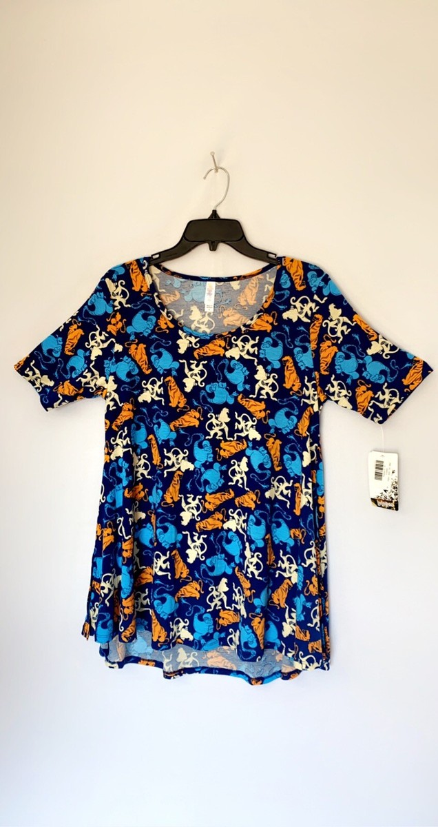 New Lularoe Disney Shirt Aladdin Abu,Rajah,Genie Perfect Size