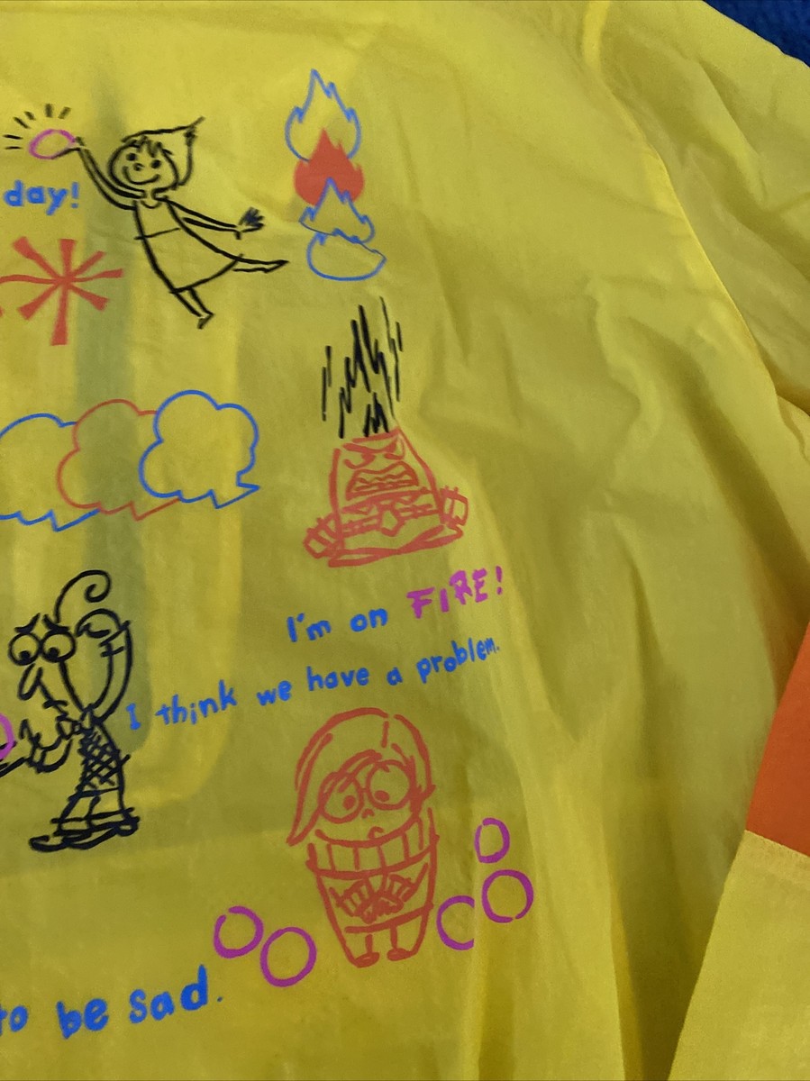 Disney Parks Pixar “Inside Out' Windbreaker yellow size Disney Parks Pixar “Inside Out' Windbreaker yellow size