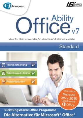 AvanQuest Ability Office 7 - CD + Lizenzschlüssel