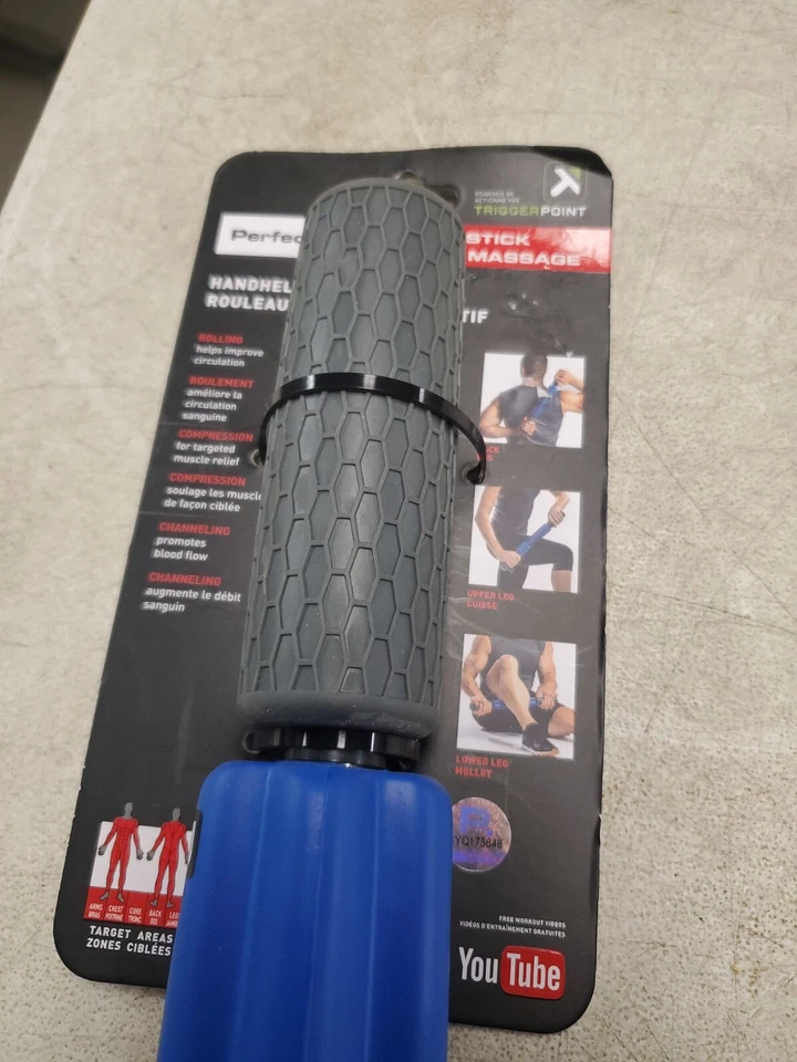 Rodillo giratorio de masaje perfecto/punto gatillo terapia de rendimiento 20" Foto 3 de 4