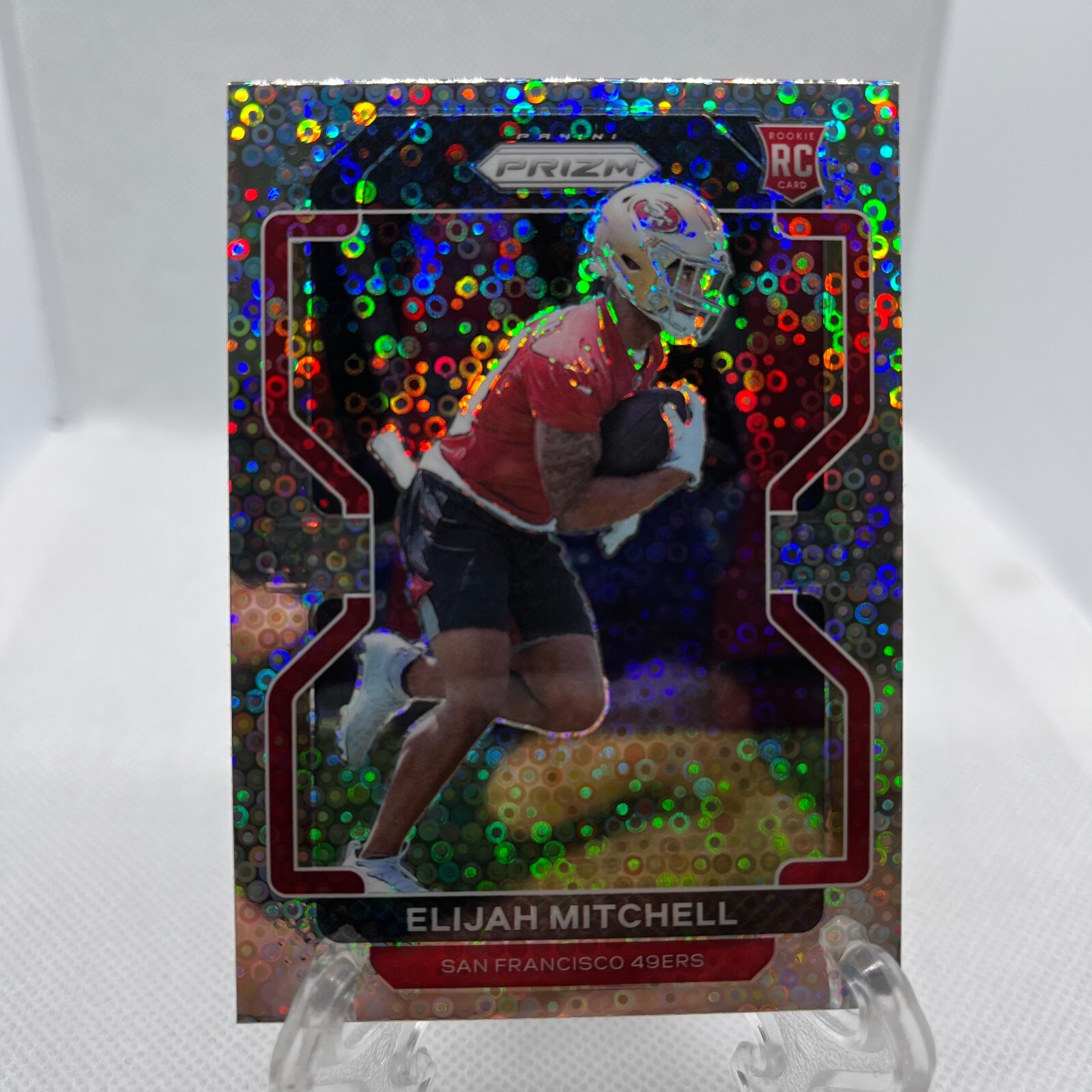 2021 Panini Prizm Rookie No Huddle Prizm Elijah Mitchell #399 Rookie RC