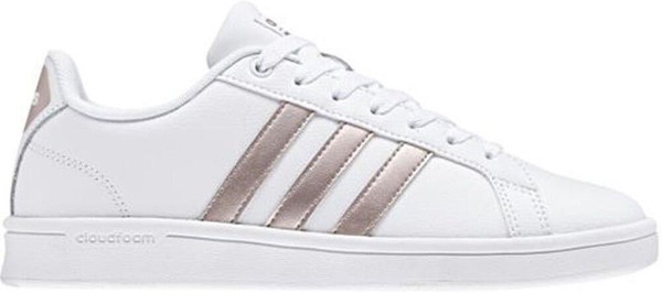 Size 10 - adidas CF Advantage White Grey Metallic W for sale  