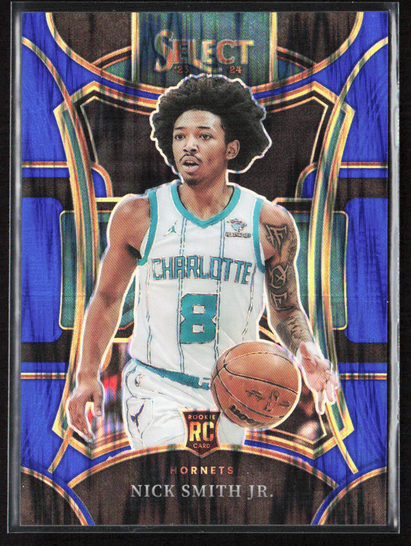 2023-24 Panini Select Nick Smith Jr. Mezzanine Blue Flash Prizm Rookie /99 #310