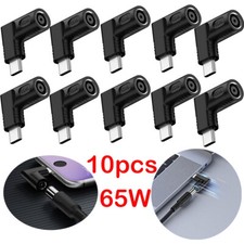 10PCS 65W Laptop Charger Converter USB Type C Power Charging Cable Adapter 7909