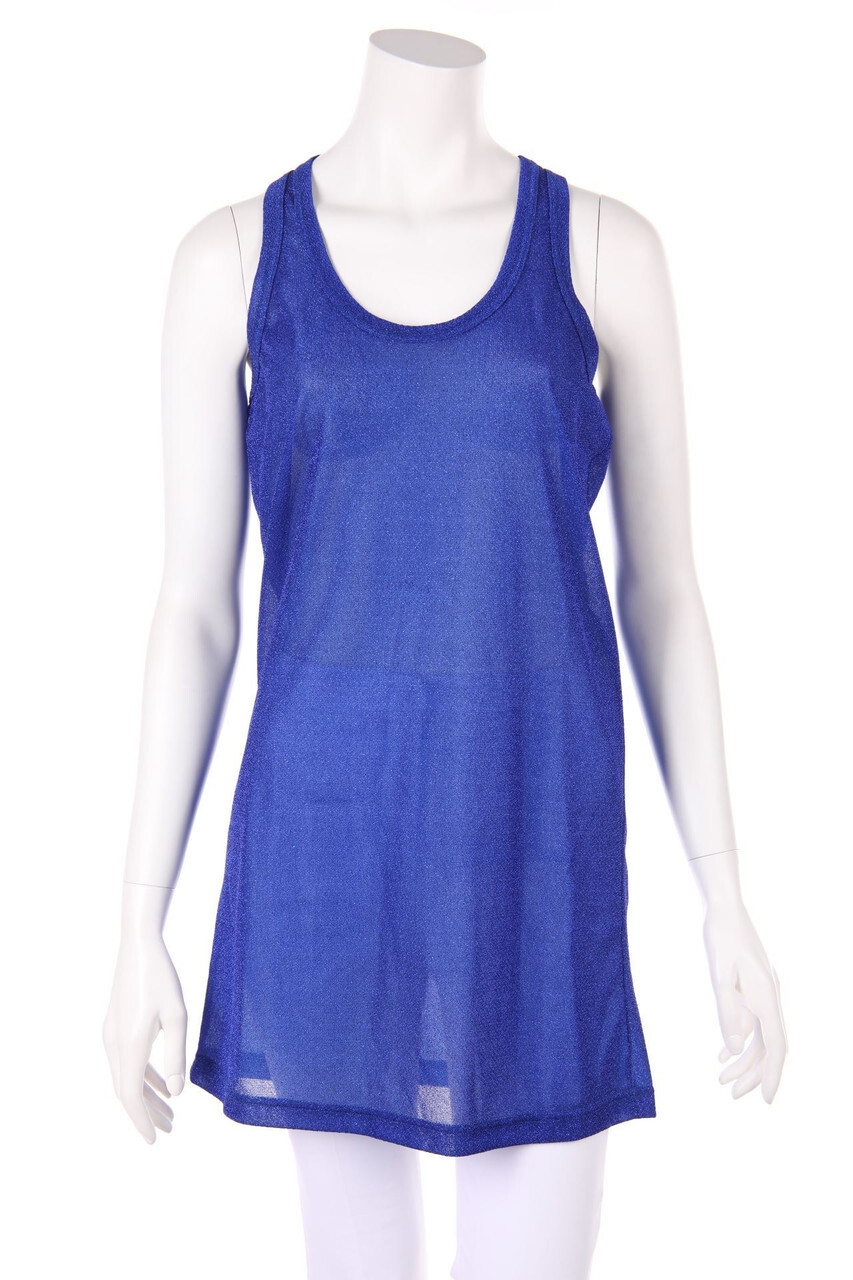 I LOVE POP Top Glitter M indigo blue NEW