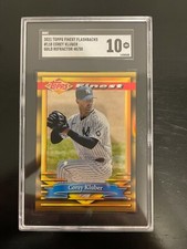 2021 TOPPS FINEST FLASHBACK COREY KLUBER RIFRATTORE ORO SGC 10 GEM MINT /50