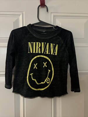 Kids Nirvana Shirt Grunge Band Toddler Tee 12 Months