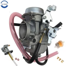 Carburetor W/ Fuel Petcock Switch for Kawasaki Bayou 300 KLF300 4X4 1989-2005