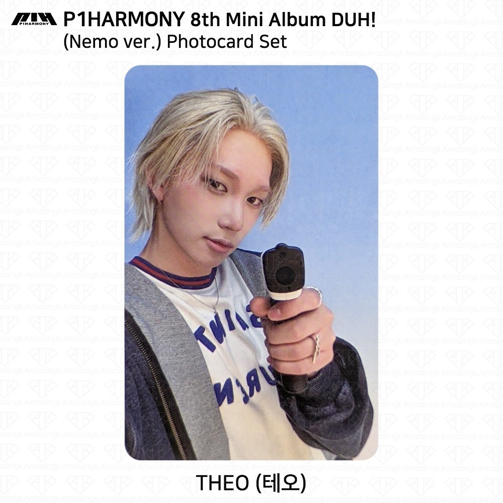 p1harmony テオ nemoz ポップアップ 特典 トレカ P1Harmony The 8th Mini Album DUH! Nemo ver. Official Photocard