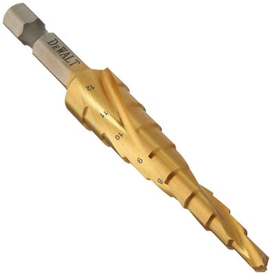 DeWalt Dewalt DT5026-QZ 4 mm bis 12 mm Loch vergrößerter Schrittbohrer 1/4 Sechskantschaft