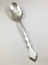 Oneida Community DUET Silverplate Pierced / Slotted Serving Spoon Silverware